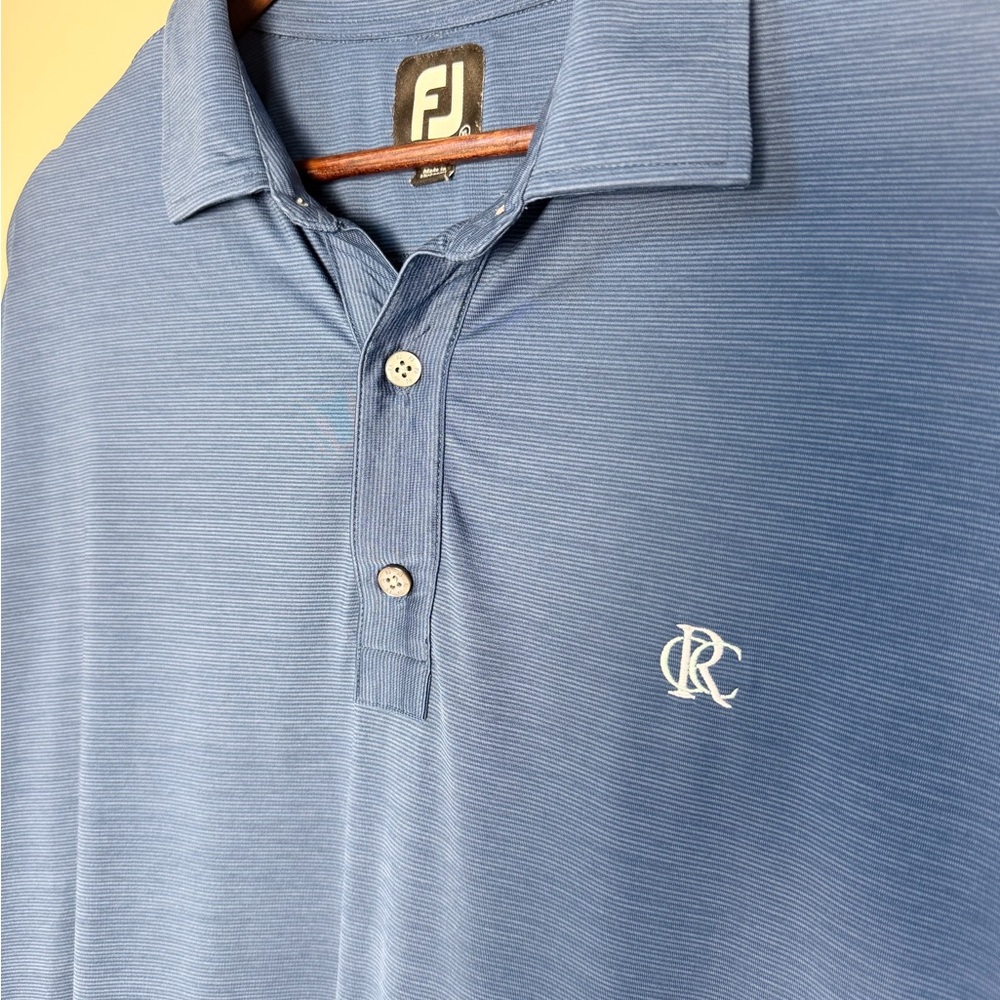 FootJoy Classic Blue Polo Shirt - Picture 2 of 6